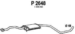 Intermediate muffler i gruppen Tillflligt dolda artiklar hos  Professional Parts Sweden AB (P2648)