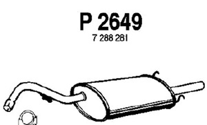 Rear muffler in the group  at  Professional Parts Sweden AB (P2649)