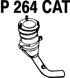 Catalytic converter i gruppen Tillflligt dolda artiklar hos  Professional Parts Sweden AB (P264CAT)