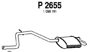 Rear muffler in the group  at  Professional Parts Sweden AB (P2655)
