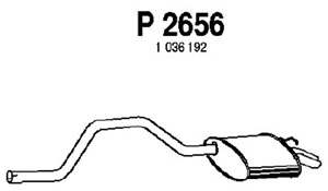 Rear muffler i gruppen Tillflligt dolda artiklar hos  Professional Parts Sweden AB (P2656)