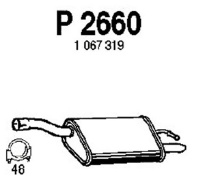 Rear muffler in the group  at  Professional Parts Sweden AB (P2660)