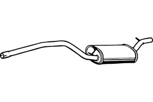 Intermediate muffler in the group  at  Professional Parts Sweden AB (P2663)