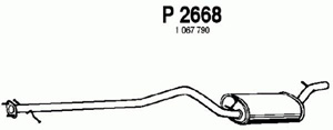 Intermediate muffler in the group  at  Professional Parts Sweden AB (P2668)