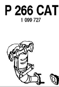 Catalytic converter in the group  at  Professional Parts Sweden AB (P266CAT)