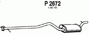 Intermediate muffler in the group  at  Professional Parts Sweden AB (P2672)