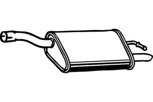 Rear muffler i gruppen Tillflligt dolda artiklar hos  Professional Parts Sweden AB (P2673)