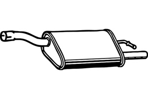 Rear muffler i gruppen Tillflligt dolda artiklar hos  Professional Parts Sweden AB (P2674)