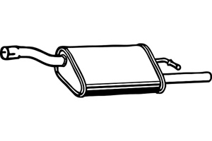 Rear muffler in the group  at  Professional Parts Sweden AB (P2675)