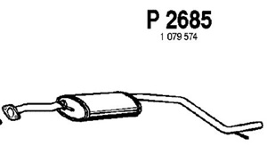 Intermediate muffler in the group  at  Professional Parts Sweden AB (P2685)