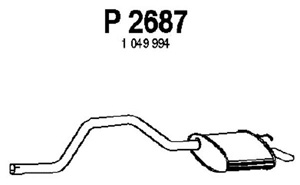 Rear muffler in the group  at  Professional Parts Sweden AB (P2687)