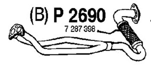 Front pipe in the group  at  Professional Parts Sweden AB (P2690)