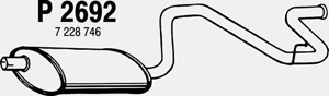 Rear muffler in the group  at  Professional Parts Sweden AB (P2692)