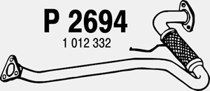 Front pipe in the group  at  Professional Parts Sweden AB (P2694)