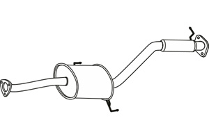 Intermediate muffler in the group Exhaust parts / Exhaust muffler & kits at  Professional Parts Sweden AB (P27009)
