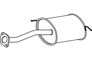 Rear muffler in the group Exhaust parts / Exhaust muffler & kits at  Professional Parts Sweden AB (P27011)