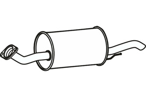 Rear muffler in the group Exhaust parts / Exhaust muffler & kits at  Professional Parts Sweden AB (P27017)