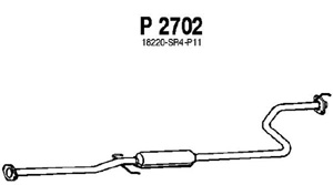 Intermediate muffler in the group  at  Professional Parts Sweden AB (P2702)