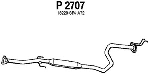 Intermediate muffler in the group  at  Professional Parts Sweden AB (P2707)