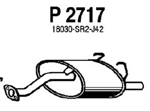 Rear muffler in the group  at  Professional Parts Sweden AB (P2717)