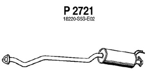 Intermediate muffler in the group  at  Professional Parts Sweden AB (P2721)