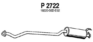 Intermediate muffler in the group  at  Professional Parts Sweden AB (P2722)