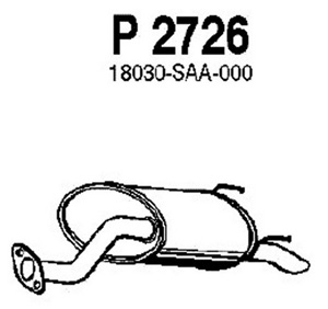 Rear muffler in the group  at  Professional Parts Sweden AB (P2726)