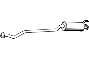 Intermediate muffler in the group  at  Professional Parts Sweden AB (P2728)