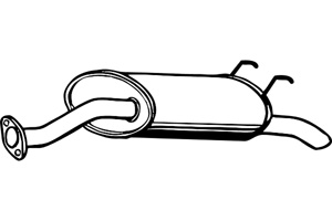 Rear muffler in the group  at  Professional Parts Sweden AB (P2729)