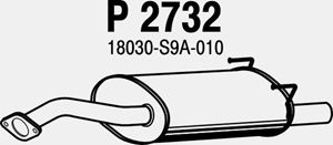 Rear muffler in the group  at  Professional Parts Sweden AB (P2732)