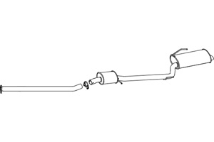 Rear muffler in the group  at  Professional Parts Sweden AB (P2740)