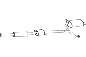 Rear muffler in the group  at  Professional Parts Sweden AB (P2742)