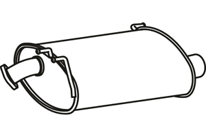 Rear muffler i gruppen Tillflligt dolda artiklar hos  Professional Parts Sweden AB (P2743)