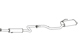 Rear muffler in the group  at  Professional Parts Sweden AB (P2744)