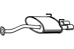 Rear muffler in the group  at  Professional Parts Sweden AB (P2746)