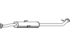 Intermediate muffler in the group  at  Professional Parts Sweden AB (P2748)