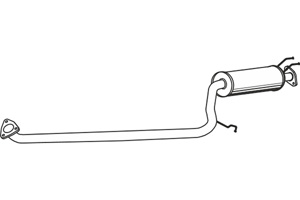 Intermediate muffler in the group  at  Professional Parts Sweden AB (P2758)