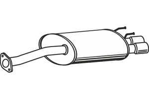 Rear muffler in the group  at  Professional Parts Sweden AB (P2759)