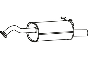 Rear muffler in the group  at  Professional Parts Sweden AB (P2762)
