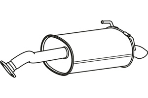 Rear muffler in the group  at  Professional Parts Sweden AB (P2764)