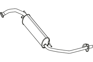 Rear muffler in the group  at  Professional Parts Sweden AB (P2765)