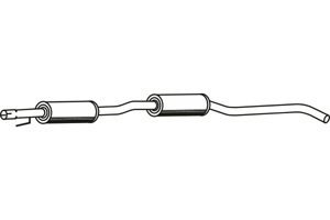 Intermediate muffler in the group  at  Professional Parts Sweden AB (P2772)