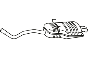Rear muffler i gruppen Tillflligt dolda artiklar hos  Professional Parts Sweden AB (P2773)