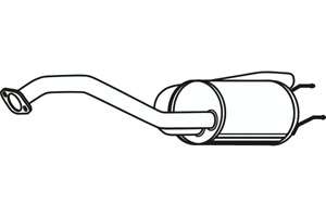 Rear muffler i gruppen Tillflligt dolda artiklar hos  Professional Parts Sweden AB (P2776)