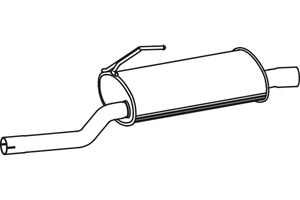 Rear muffler i gruppen Tillflligt dolda artiklar hos  Professional Parts Sweden AB (P2778)