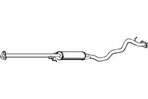 Intermediate muffler in the group  at  Professional Parts Sweden AB (P2819)