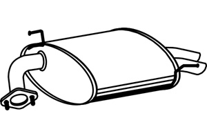 Rear muffler in the group  at  Professional Parts Sweden AB (P2824)