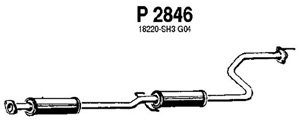 Intermediate muffler in the group  at  Professional Parts Sweden AB (P2846)