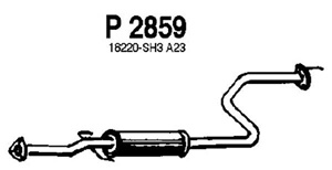 Intermediate muffler in the group  at  Professional Parts Sweden AB (P2859)