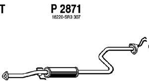 Intermediate muffler in the group  at  Professional Parts Sweden AB (P2871)